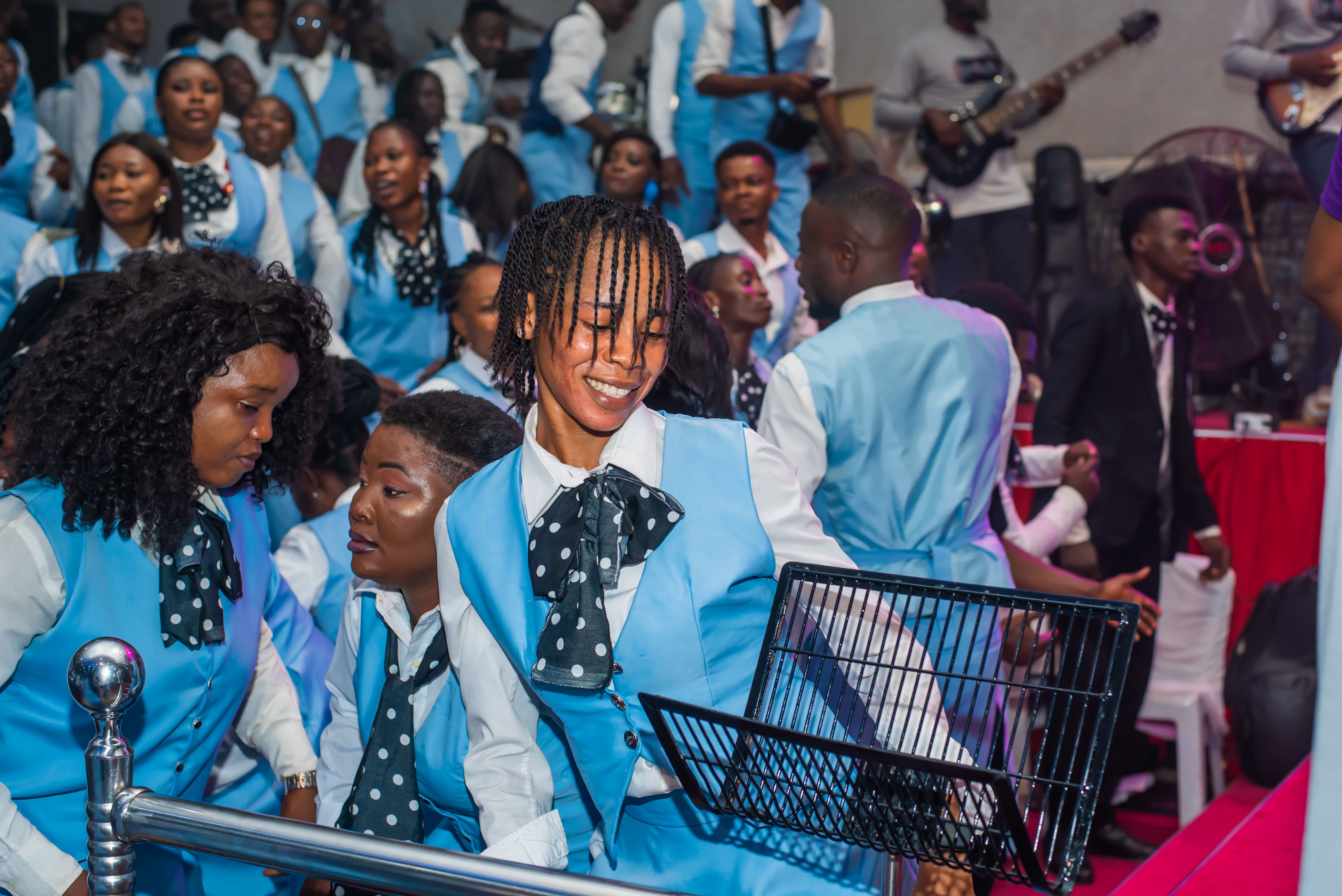 Choir singing